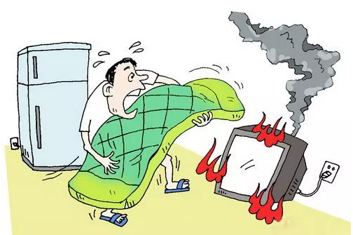 電器著火漫畫圖